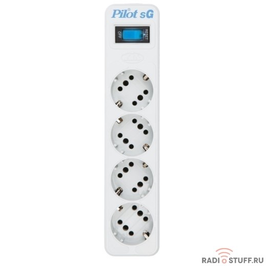 ZIS Сетевой фильтр Pilot SG {4 розетки GP} 10 м