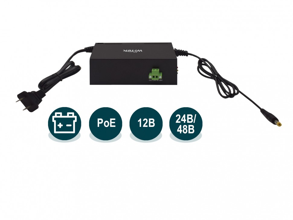 Wi-Tek WI-PS302G-UPS Инжектор с функцией UPS Wi-Tek WI-PS302G-UPS Инжектор с функцией UPS